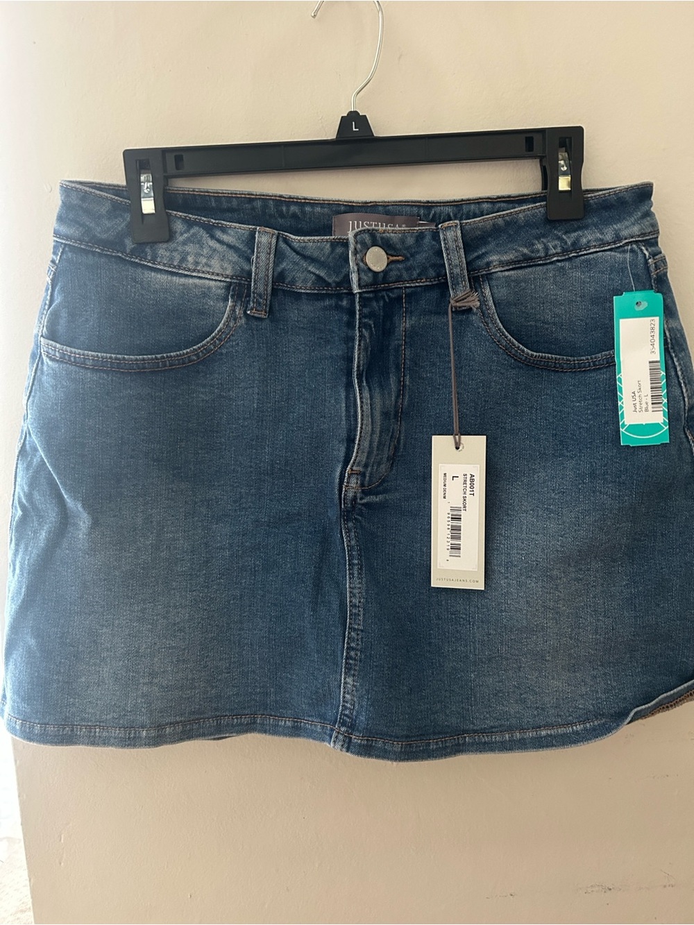 Just USA Blue Denim Mini Skirt